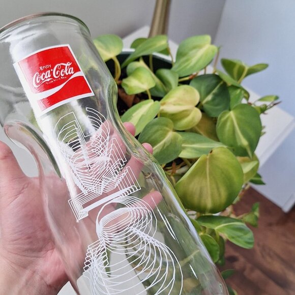 Vintage Coca Cola Glass Pitcher: Collectible Coke Memorabilia jar jug - Picture 2 of 3